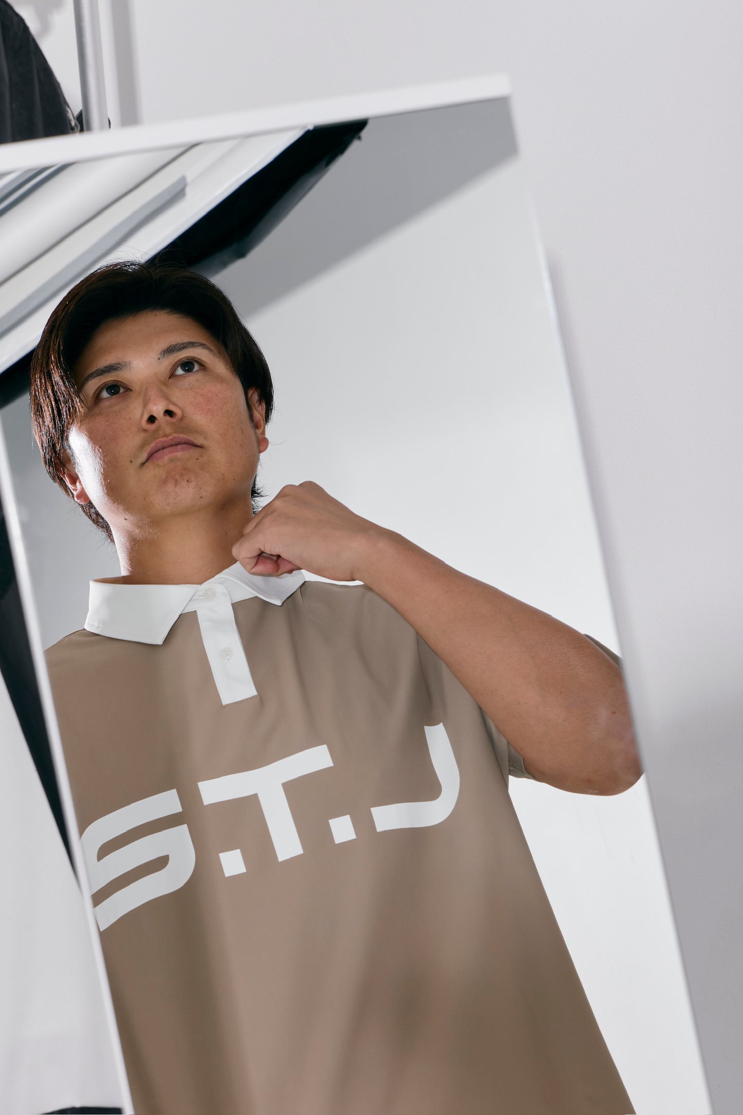 Contrast Collar Tech Polo