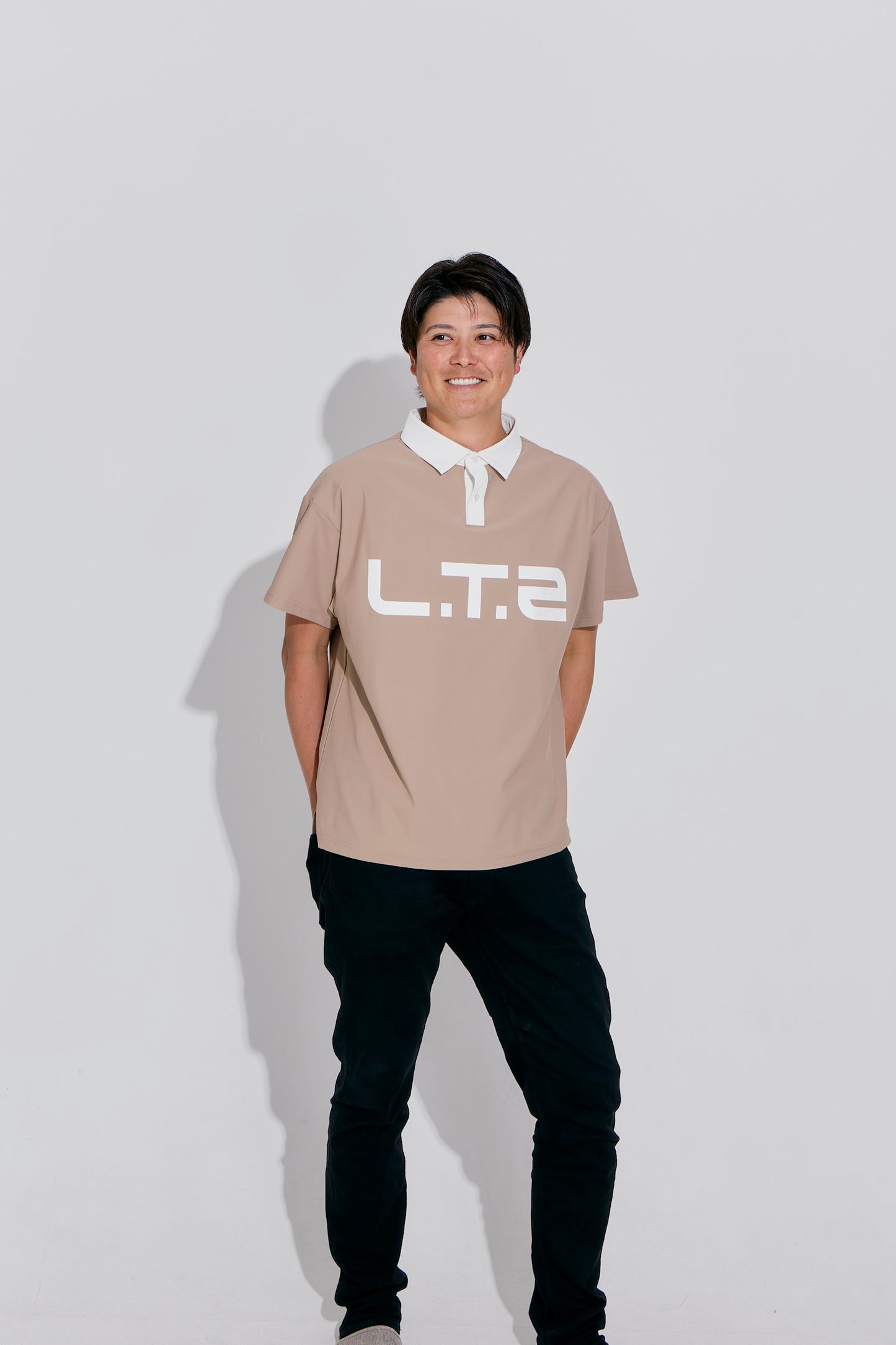 Contrast Collar Tech Polo